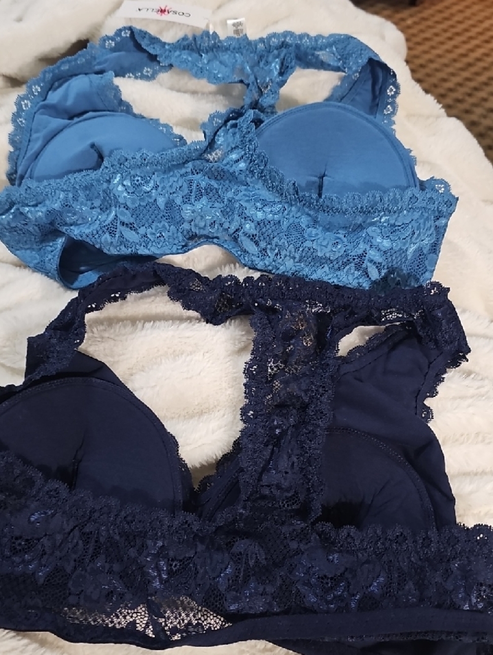 Cosabella NSN Padded Racerback Bra Navy Blue and Malawi - Picture 2 of 5